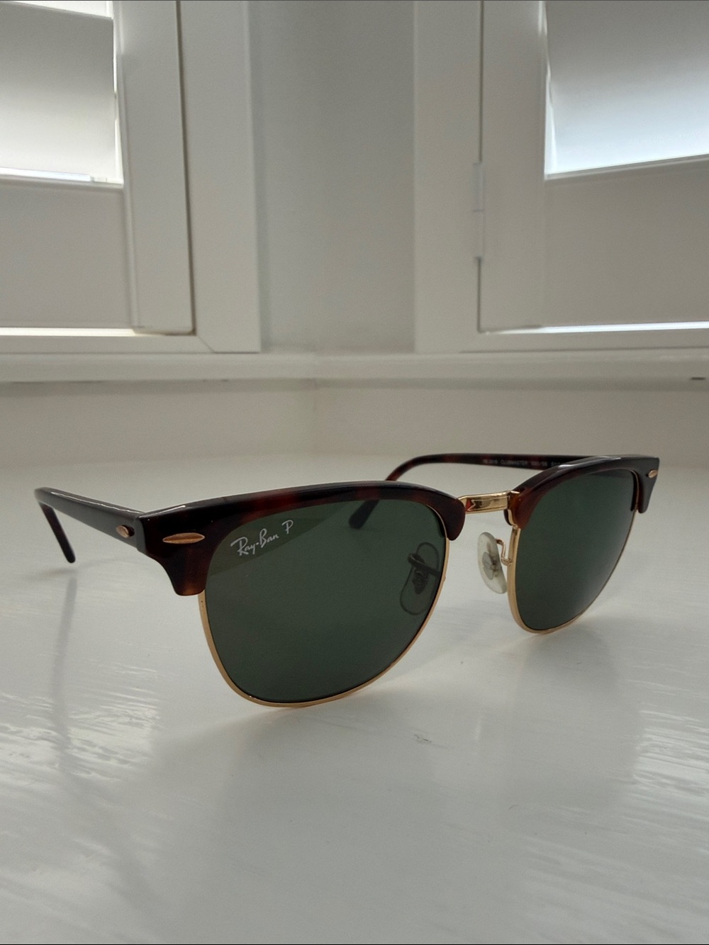 Ray-Ban Clubmaster Sunglasses - Tortoise & Green AUTHENTIC